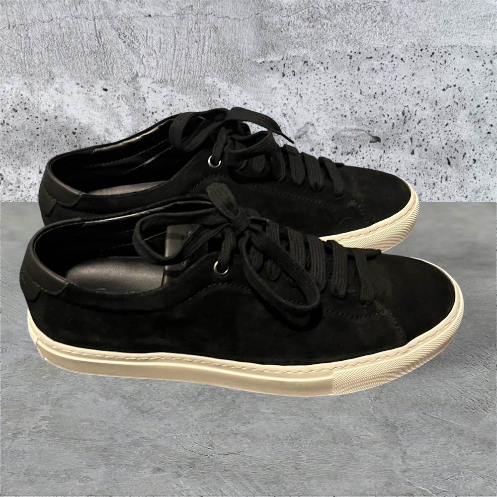 Good Man Brand Edge Mens Black Suede Low Top Sneakers G917-101 Size 7.5 - Picture 6 of 9